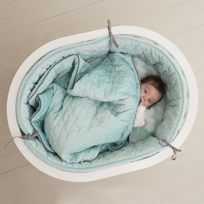 LA MILLOU - VELVET COLLECTION - OCHRANIACZ DO ŁÓŻECZKA 60 x 120 cm -PAPAYA