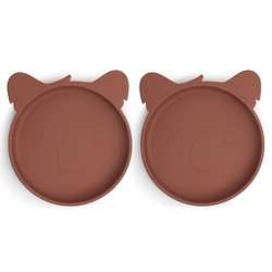nuuroo - 2 talerzyki silikonowe Koala Mahogany NUUROO