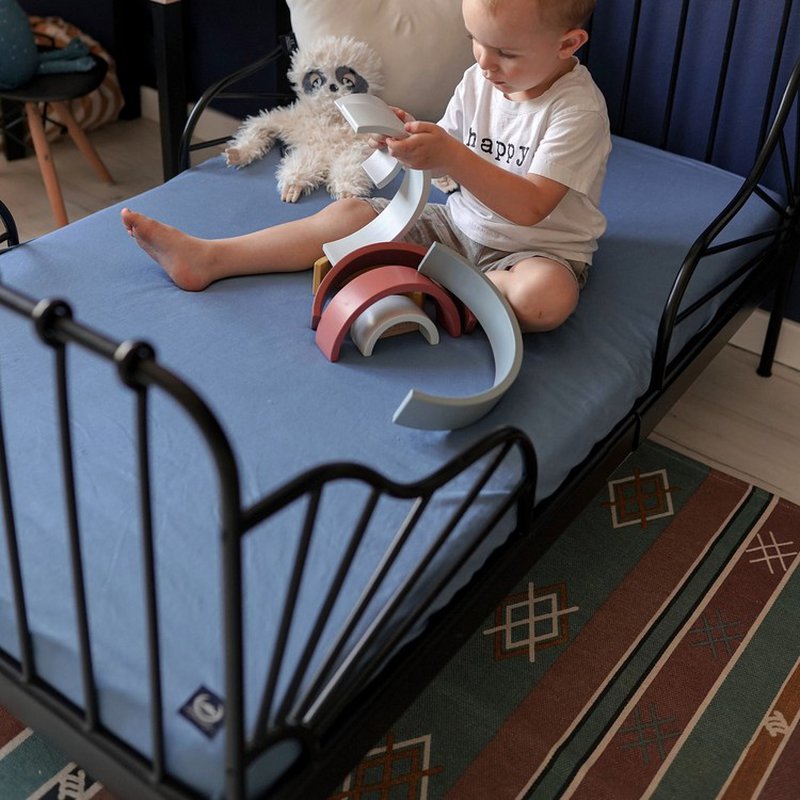 LA MILLOU - ORGANIC JERSEY COLLECTION - PRZEŚCIERADŁO 60x120 - POWDER PINK