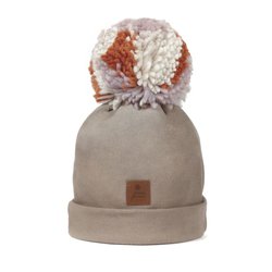 Pom Pom - czapka zimowa ALPACA BOHO Cafe Latte M POM POM