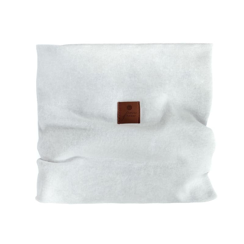 Pom Pom - golf komin niemowlęcy BOHO White POM POM