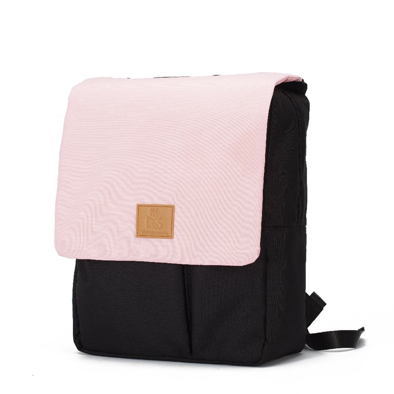 My Bag's Plecak Reflap eco black/pink MY BAG'S