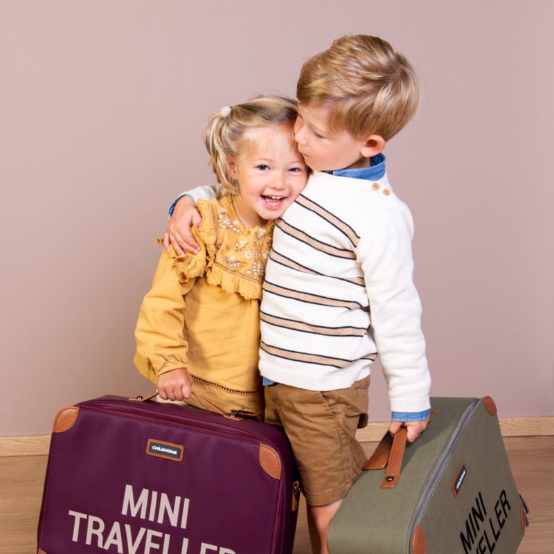 Childhome Walizka dziecięca Mini traveller Aubergine CHILDHOME