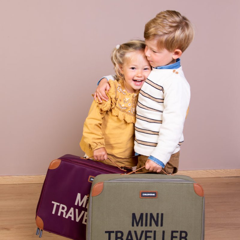 Childhome Walizka dziecięca Mini traveller Aubergine CHILDHOME