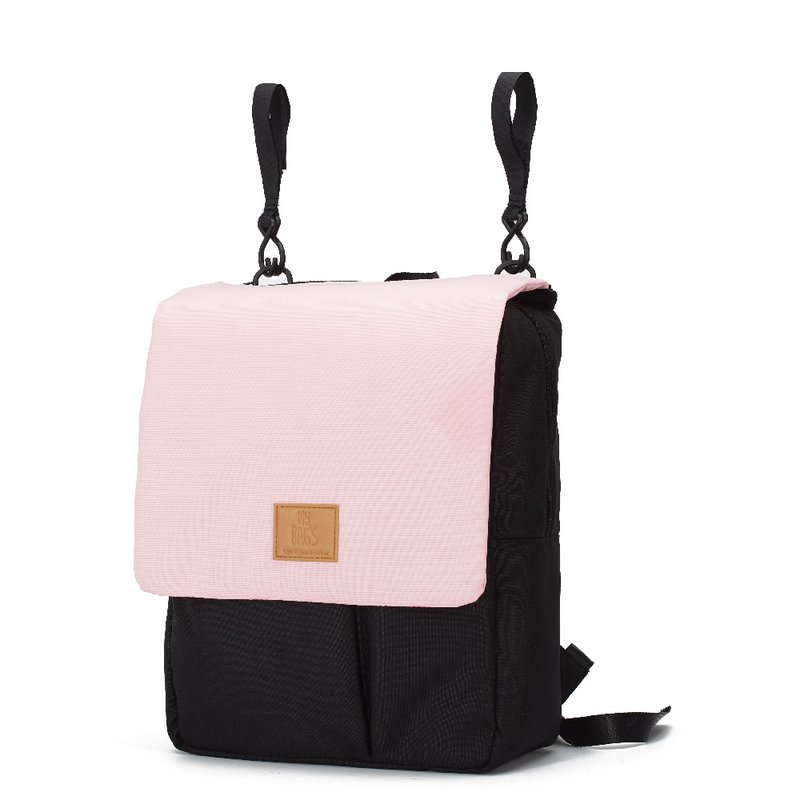 My Bag's Plecak Reflap eco black/pink MY BAG'S