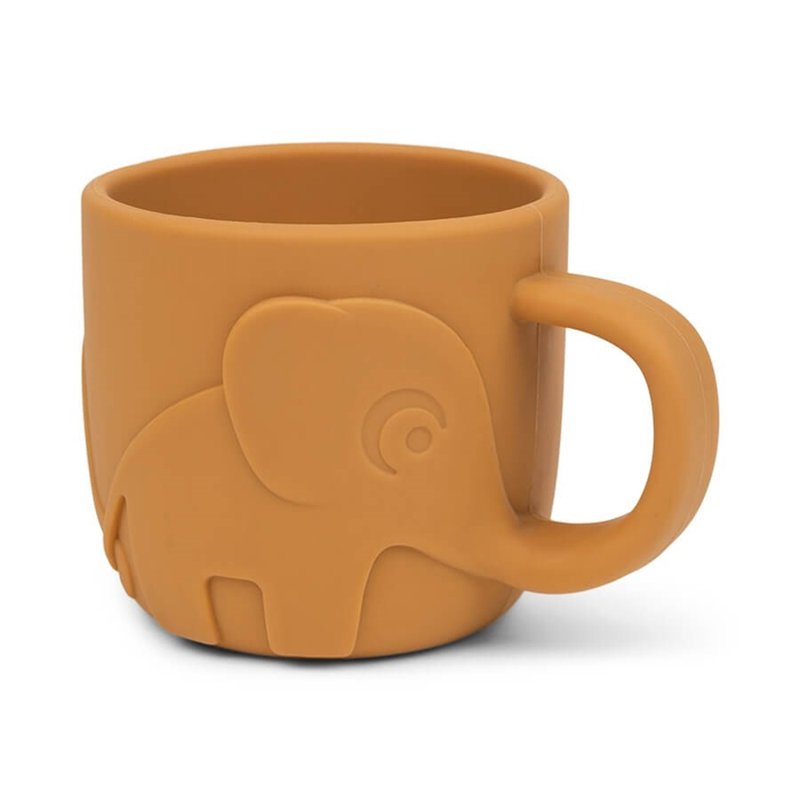 Done by Deer Peekaboo Kubek Silikonowy Elphee Mustard