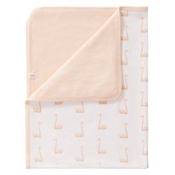 Fresk Kocyk z bawełny organicznej 80 x 100 cm Łabędź FRESK