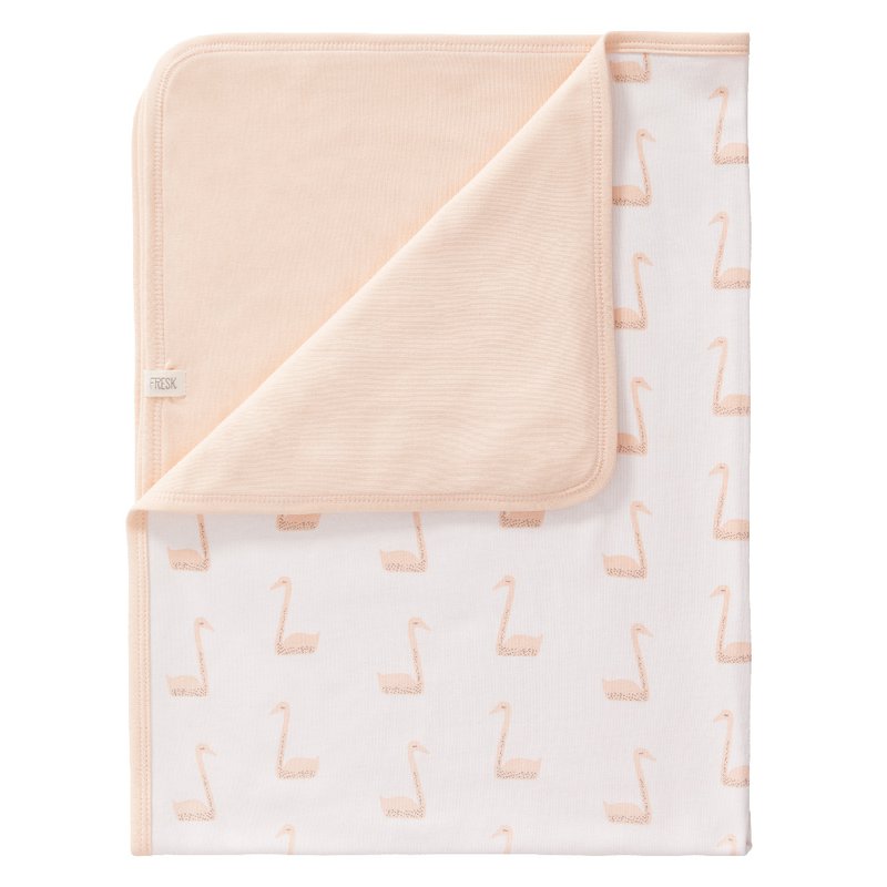 Fresk Kocyk z bawełny organicznej 80 x 100 cm Łabędź FRESK