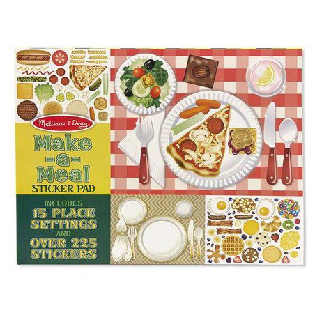 Melissa&Doug® - Make-a-Meal Album z naklejkami