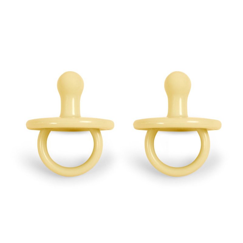 Filibabba Smoczki silikonowe 2 szt. 0m+ Pale banana FILIBABBA