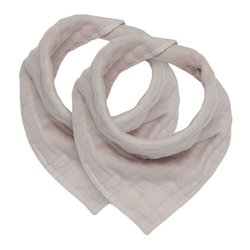 Jollein - Baby & Kids - Jollein - 2 śliniaki bandany cotton Nougat