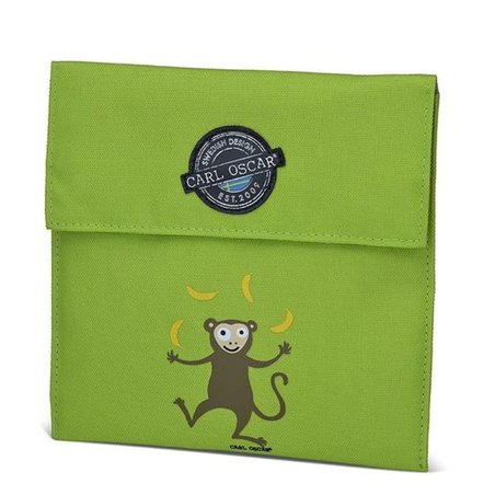 Carl Oscar Pack'n'Snack Sandwich Bag torebka termiczna na kanapki Lime - Monkey CARL OSCAR