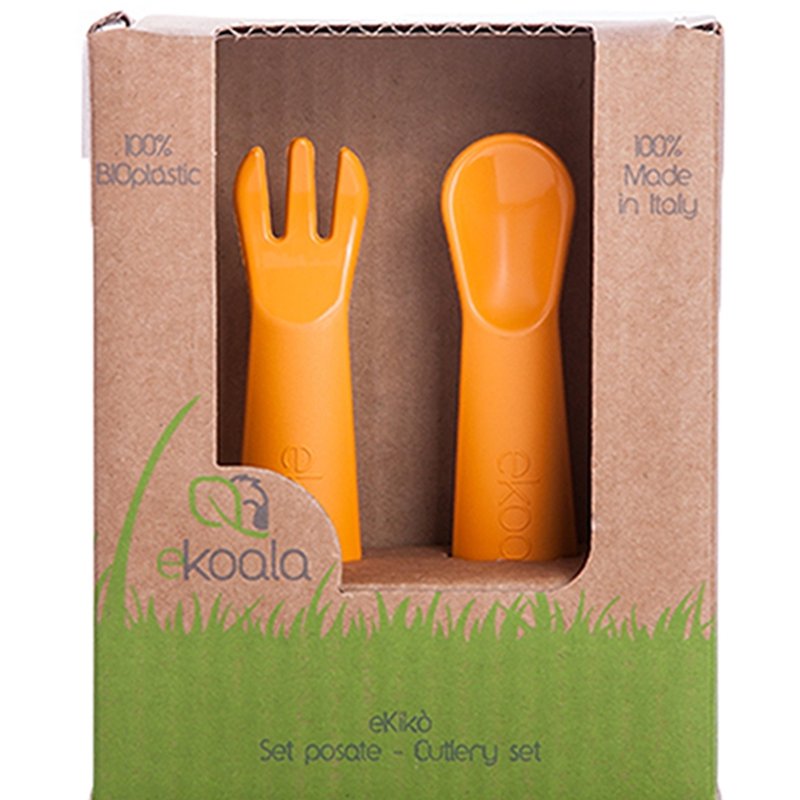 eKoala Sztućce 2szt. Orange BIOplastik