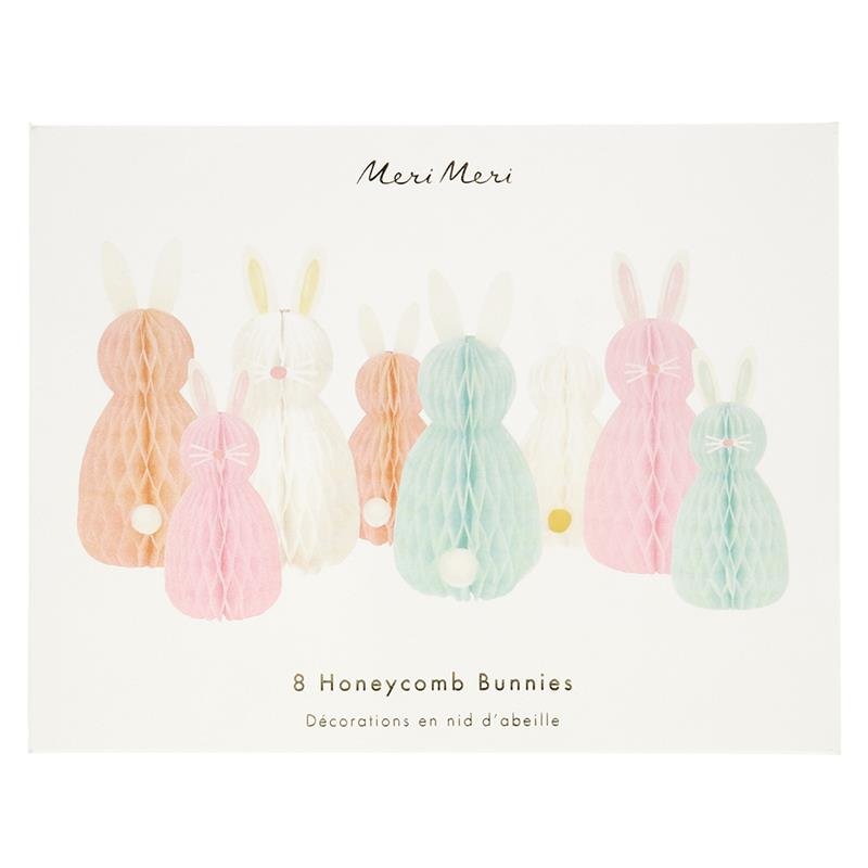 Meri Meri - Dekoracja bibułowa Króliki pastelowe