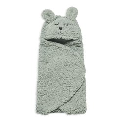 Jollein - Baby & Kids - Jollein - Śpiworek otulacz do fotelika i wózka Bunny ASH GREEN