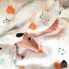 Muślinowy, mały otulacz dla niemowlaka, Doudous, Puchaci Przyjaciele | Maison Petit Jour® Muślinowy, mały otulacz dla niemowlaka, Doudous, Puchaci Przyjaciele | Maison Petit Jour®