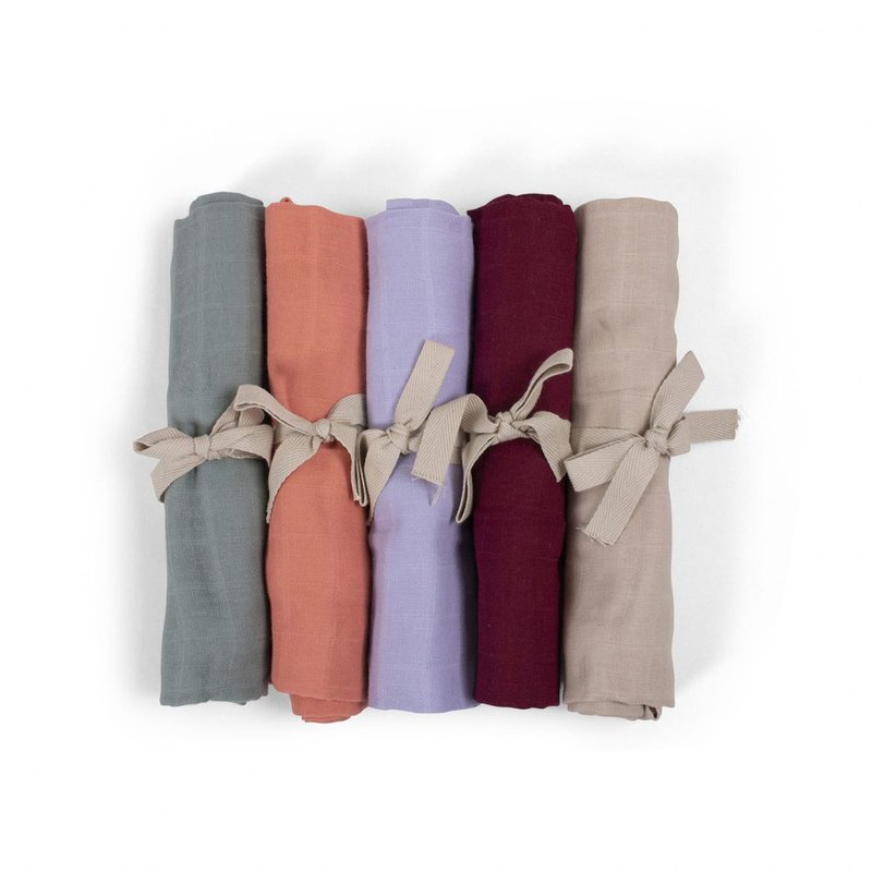 Filibabba Pieluszka muślinowa 65 x 65 cm Coral FILIBABBA