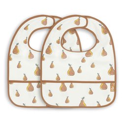 Jollein - Baby & Kids - Jollein - 2 śliniaczki wodoodporne  PEAR