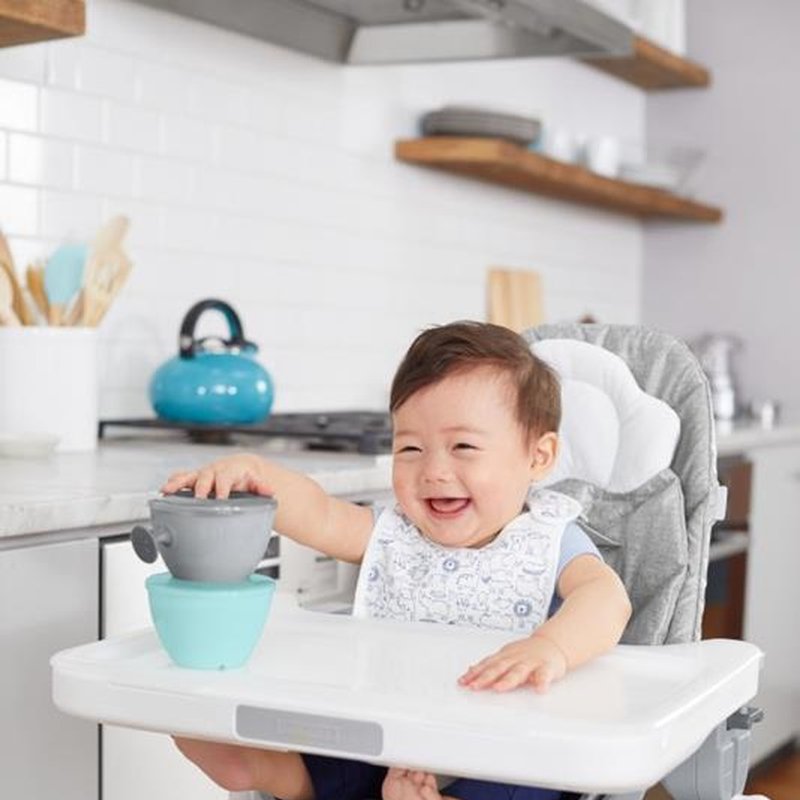 Skip Hop - Zestaw jedzeniowy Easy-Feed Teal/Grey