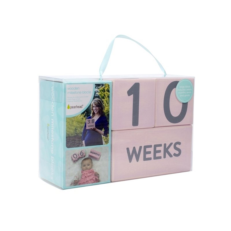 Pearhead Drewniana Metryczka do Zdjęć Pink