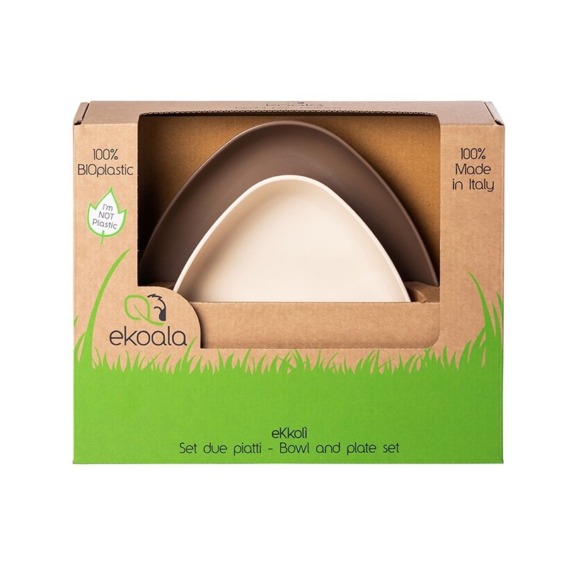 eKoala Miseczka i Talerzyk Brown BIOplasti