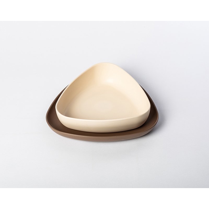 eKoala Miseczka i Talerzyk Brown BIOplasti