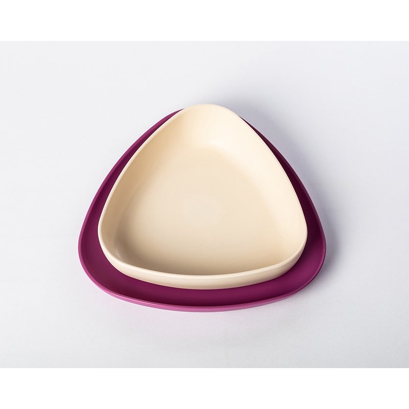 eKoala Miseczka i Talerzyk Purple BIOplast