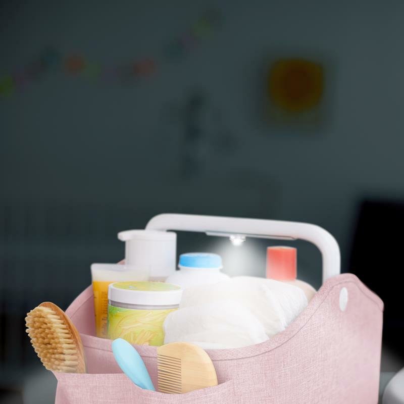 Skip Hop - Organizer podróżny z lampką Heather Pink