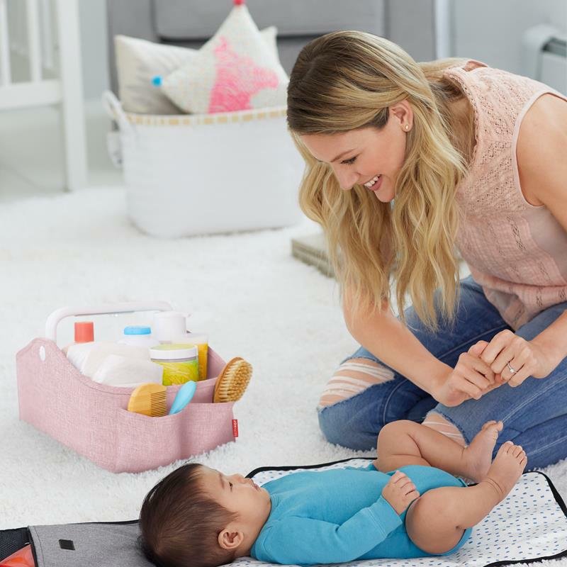 Skip Hop - Organizer podróżny z lampką Heather Pink