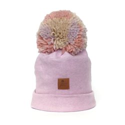 Pom Pom - czapka zimowa ALPACA BOHO Dark Pink M POM POM