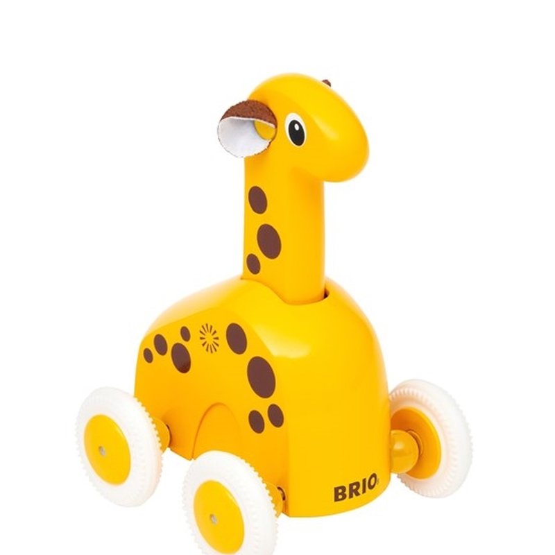BRIO Drewniana Zabawka do Pchania Żyrafa