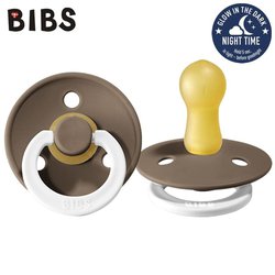 BIBS DARK OAK NIGHT M Smoczek Uspokajający kauczuk Hevea