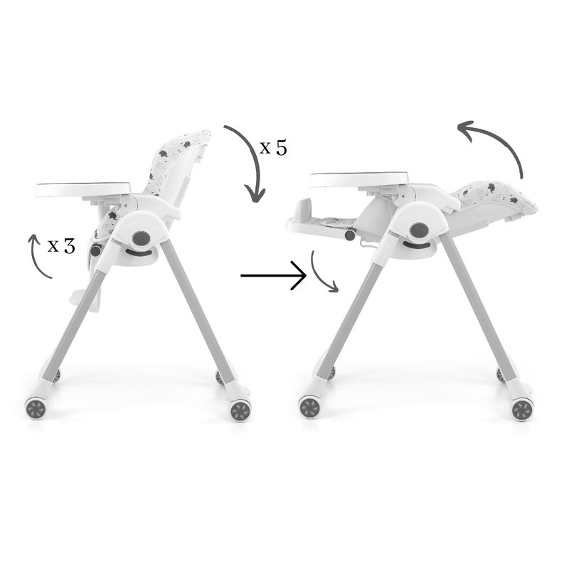 Milly Mally - Krzesełko do karmienia MILANO Jumbo