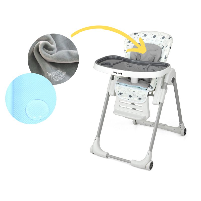 Milly Mally - Krzesełko do karmienia MILANO Jumbo
