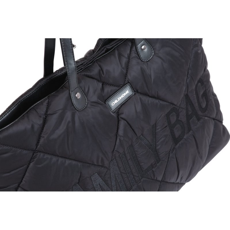 Childhome Torba Family bag Pikowana Czarna CHILDHOME
