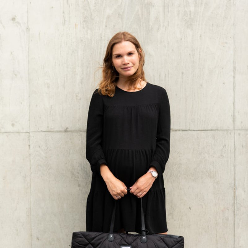 Childhome Torba Family bag Pikowana Czarna CHILDHOME