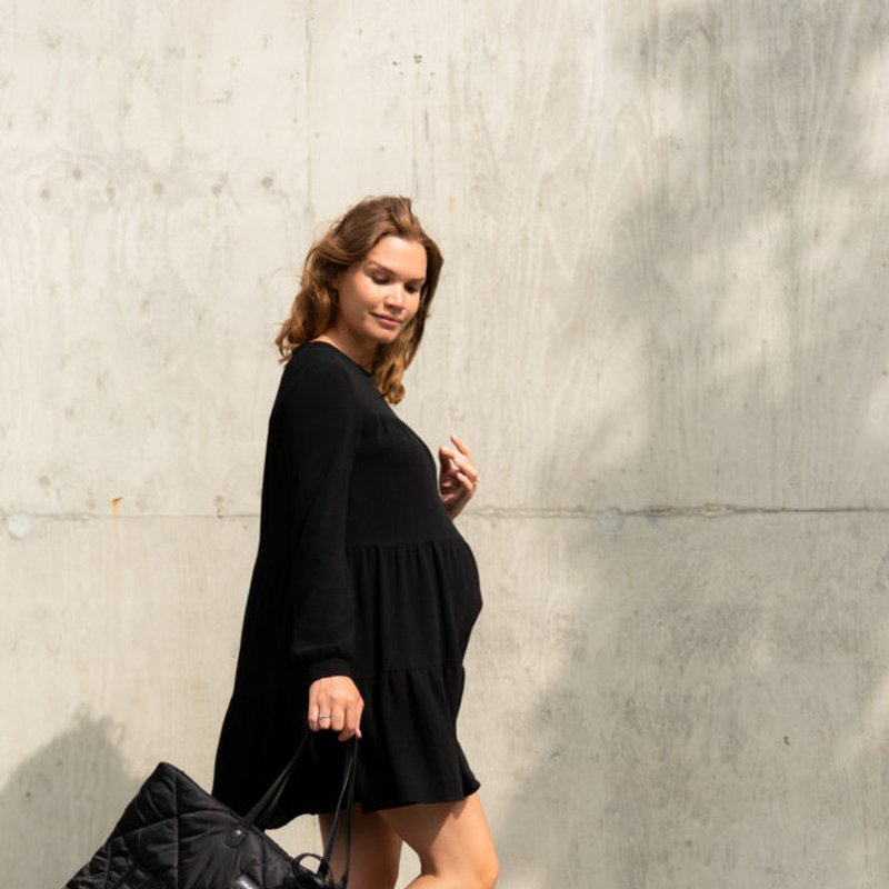 Childhome Torba Family bag Pikowana Czarna CHILDHOME