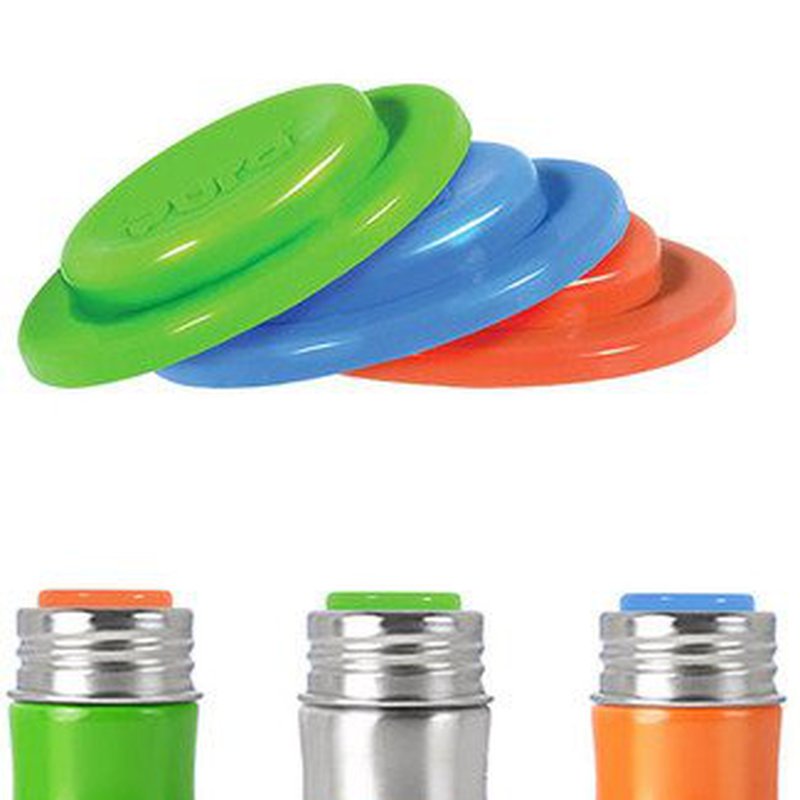 Dyski wymienne do butelek 3 szt., niebieski/zielony/pomarańczowy, Pura