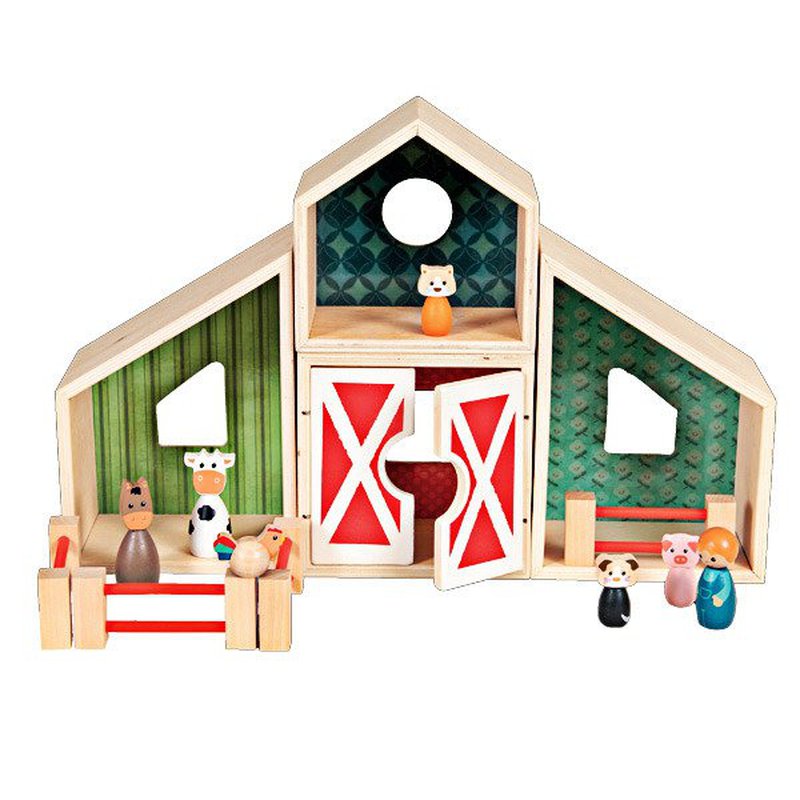 Egmont Toys® - Drewniana farma ze zwierzątkami | Egmont Toys