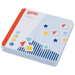 Goki - Gra magnetyczna Sudoku w metalowym pudełeczku