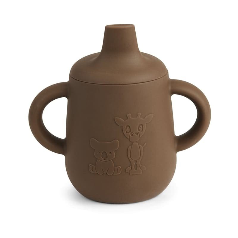 nuuroo - kubeczek silikonowy niekapek z ustnikiem Giraf & Koala Acorn NUUROO