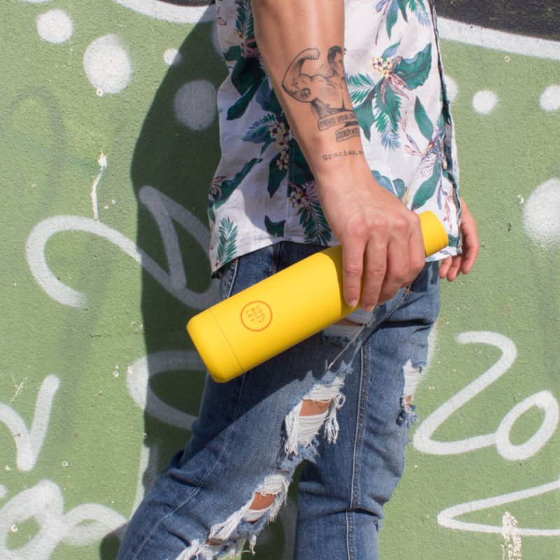 COOLBOTTLES - Cool Bottles Butelka termiczna 500 ml Triple cool Vivid Yellow