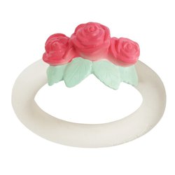 A Little Lovely Company - Gryzak organiczny z kauczuku hevea Różyczki