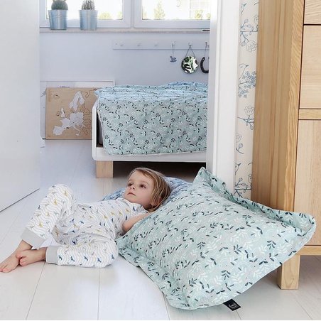 LA MILLOU - PODUSZKA DO POŚCIELI XL - NAVY JUNGLE & CREAM JUNGLE