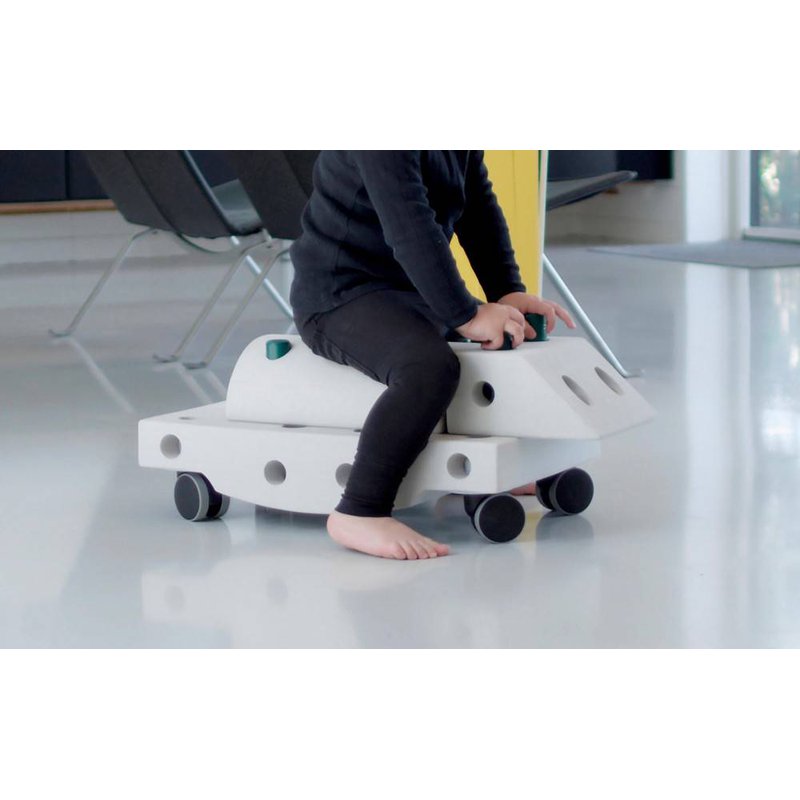 MODU Curiosity kit 4in1 - Kreatywne klocki rozwijające motorykę dużą, żółty