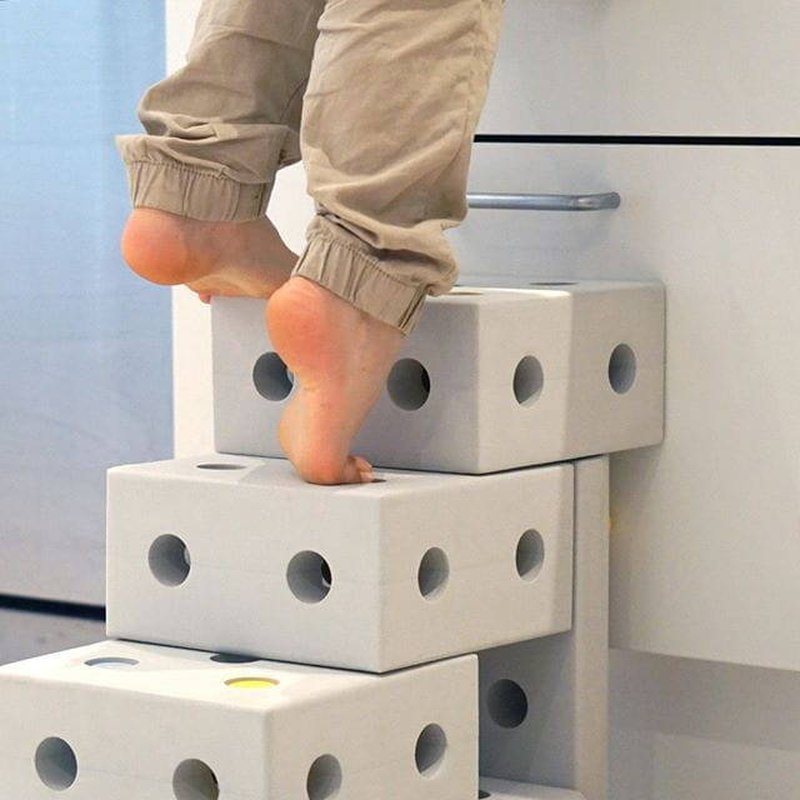 MODU Curiosity kit 4in1 - Kreatywne klocki rozwijające motorykę dużą, żółty