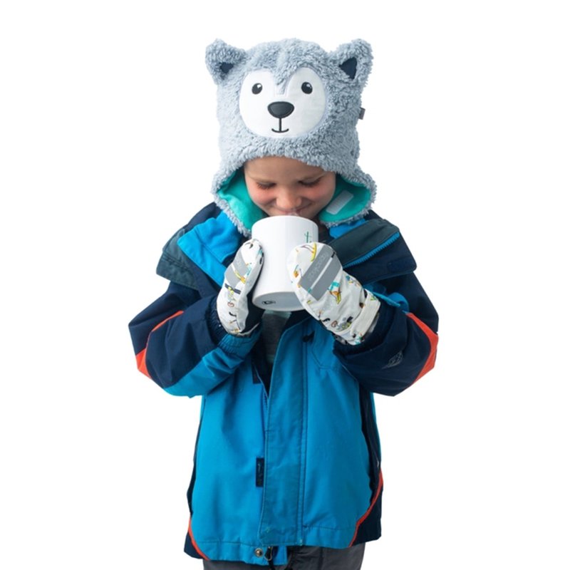 FlapJack Dwustronna Czapka Zimowa Wilk/Narciarz  S