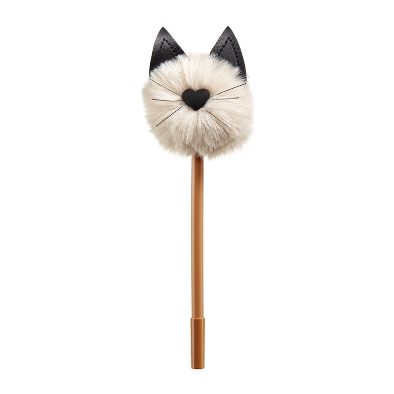 Długopis z pomponem Kotek Miquelrius - Kitty Brown