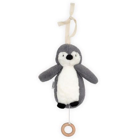 Jollein - Baby & Kids - Jollein - Pozytywka do usypiania Pingwin STORM GREY