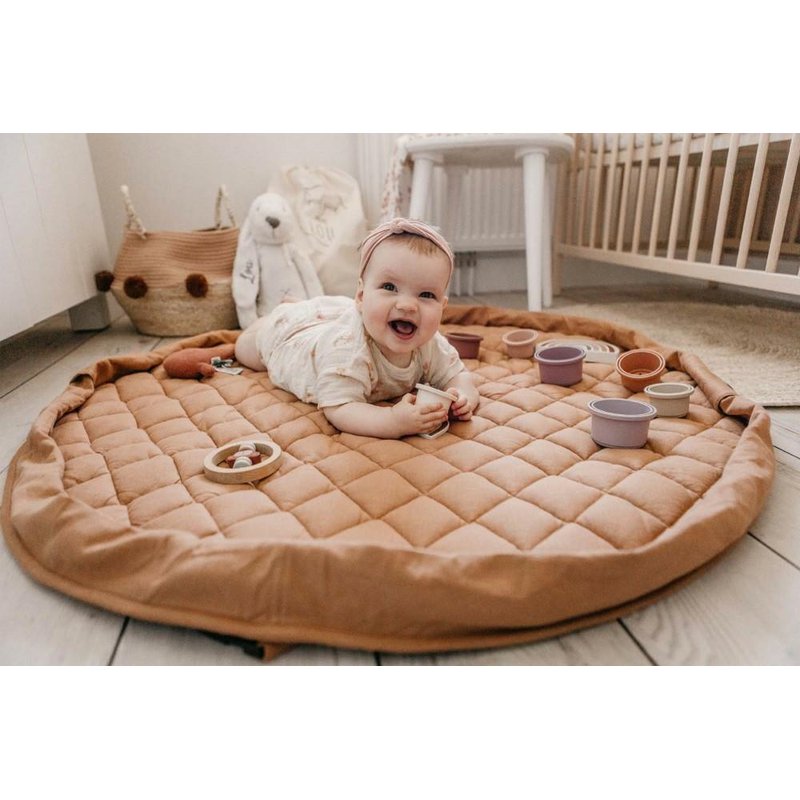 Play&Go - Mata i worek 2w1 Organic Tawny Brown
